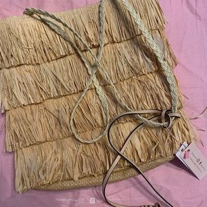 Caribbean straw purse